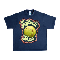 Navy softball mom Urban Heavy Tee - JahusDesignShop