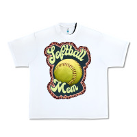 White softball mom Urban Heavy Tee - JahusDesignShop