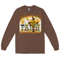 Chestnut faith with cross Long Sleeve Tee - TumblerDesignByShophia
