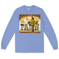 Colony Blue faith with cross Long Sleeve Tee - TumblerDesignByShophia