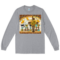 Heather Grey faith with cross Long Sleeve Tee - TumblerDesignByShophia