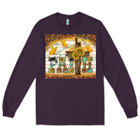 Plum faith with cross Long Sleeve Tee - TumblerDesignByShophia
