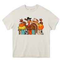 Cream thankful Heavy Core Tee - MaliasSmallBusiness