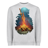 Heather Grey Limited Edition Dark Souls Heavyweight Sweatshirt - tuanDangUi