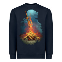 Navy Limited Edition Dark Souls Heavyweight Sweatshirt - tuanDangUi