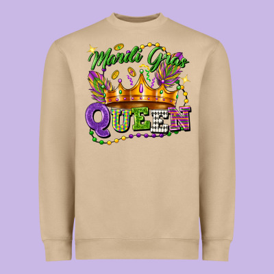 Mardi Gras Queen Heavyweight Sweatshirt Designed By Fadigitalartstudio