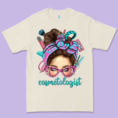 Messy Bun Cosmetologist Bbs Premium Tee Designed By Bundleandbundleshop