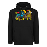 Black softball tractor Heavyweight Hoodie - SublimationCraftShop