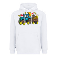White softball tractor Heavyweight Hoodie - SublimationCraftShop