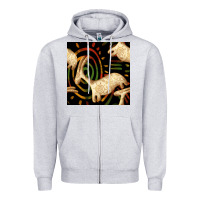 Heather Grey african ethnic animal seamless pattern Zipper Hoodie - BundleAndBundleShop