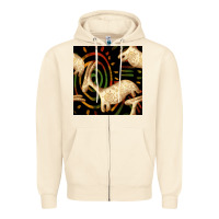 Sandshell african ethnic animal seamless pattern Zipper Hoodie - BundleAndBundleShop