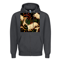 Smoke african ethnic animal seamless pattern Zipper Hoodie - BundleAndBundleShop