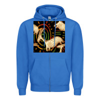 True Royal african ethnic animal seamless pattern Zipper Hoodie - BundleAndBundleShop