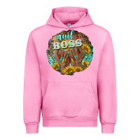 Fuchsia Pink nail boss Urban Hoodie - BarkalooDesign
