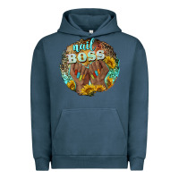 Pigment Midnight Navy nail boss Urban Hoodie - BarkalooDesign