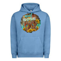 Pigment Pebble Blue nail boss Urban Hoodie - BarkalooDesign