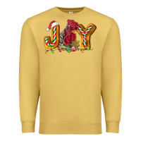 Antique Gold Joy Rooster Premium Sweatshirt - LillyAllenDesigns