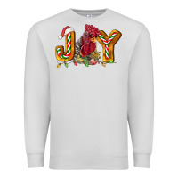 Dove Grey Joy Rooster Premium Sweatshirt - LillyAllenDesigns