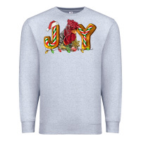 Heather Grey Joy Rooster Premium Sweatshirt - LillyAllenDesigns