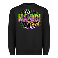 Black mardi gras lightning Heavyweight Sweatshirt - FaDigitalArtStudio