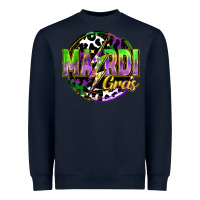 Navy mardi gras lightning Heavyweight Sweatshirt - FaDigitalArtStudio