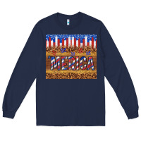 Navy 'merica Long Sleeve Tee - TumblerDesignByShophia