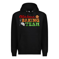 Black christmas baking team Premium Hoodie - FaDigitalArtStudio