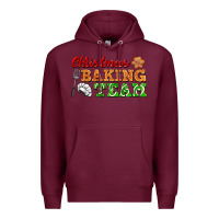 Burgundy christmas baking team Premium Hoodie - FaDigitalArtStudio