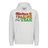 Dove Grey christmas baking team Premium Hoodie - FaDigitalArtStudio