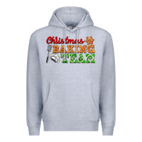 Heather Grey christmas baking team Premium Hoodie - FaDigitalArtStudio
