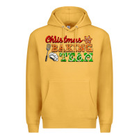Mustard christmas baking team Premium Hoodie - FaDigitalArtStudio