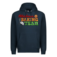Navy christmas baking team Premium Hoodie - FaDigitalArtStudio