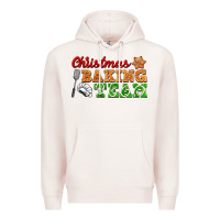 Pale Pink christmas baking team Premium Hoodie - FaDigitalArtStudio