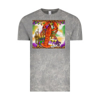 Cloud Rock Mardi Gras crawfish Vintage Tee - NancyCooperArtShop