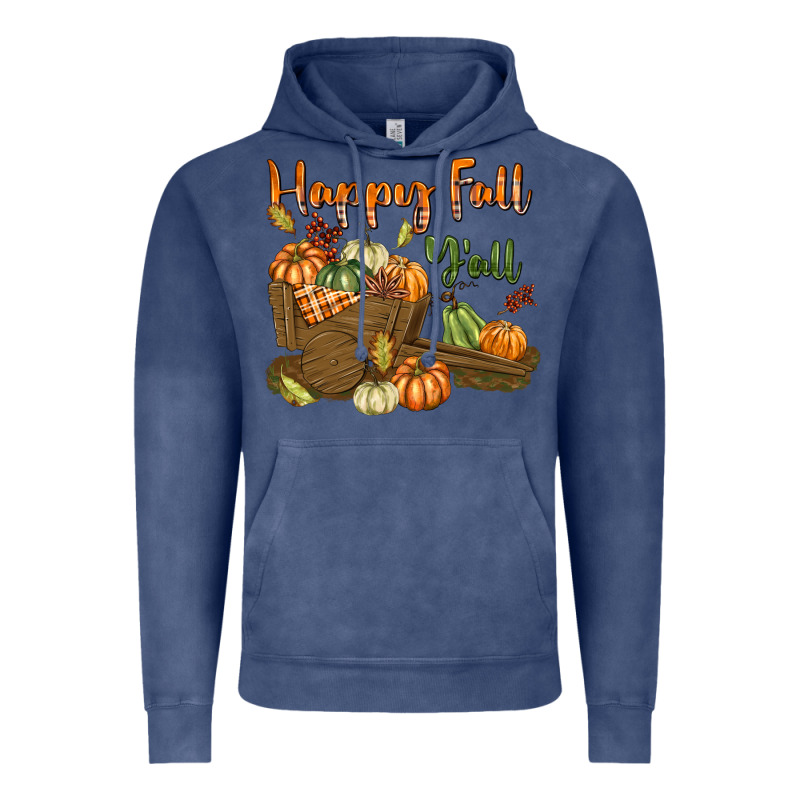 Happy Fall Y'all Vintage Hoodie by texasbilliewilder | Teevron