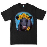 Black black angus with sunflower Premium Tee - RanaPortraitStore