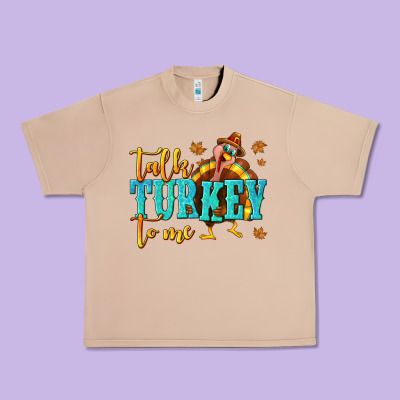 Talk Turkey To Me Urban Heavy Tee Designed By Texasbilliewilder