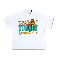 White Talk Turkey To Me Urban Heavy Tee - texasbilliewilder