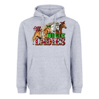 Heather Grey all the jingle ladies christmas horses Heavyweight Hoodie - LillyAllenDesigns