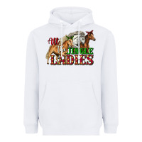 White all the jingle ladies christmas horses Heavyweight Hoodie - LillyAllenDesigns