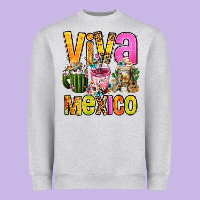 Viva Mexico Mexican Coffee Cups Heavyweight Sweatshirt Designed By Fadigitalartstudio