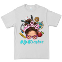 Best Teacher Messy Bun Bbs Premium Tee | Teevron