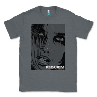 Charcoal Heather requiem for a dream black transparent Classic Tee - tuanDangUi