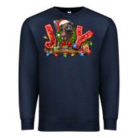 Navy joy pig Premium Sweatshirt - LillyAllenDesigns