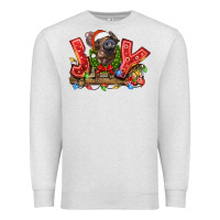 Oatmeal Heather joy pig Premium Sweatshirt - LillyAllenDesigns