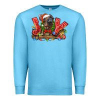 Ocean Blue joy pig Premium Sweatshirt - LillyAllenDesigns