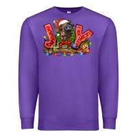 Purple joy pig Premium Sweatshirt - LillyAllenDesigns