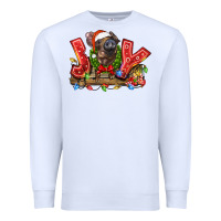 White joy pig Premium Sweatshirt - LillyAllenDesigns