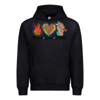 Black peace love nails Urban Hoodie - BarkalooDesign