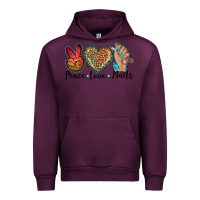 Mauve Wine peace love nails Urban Hoodie - BarkalooDesign